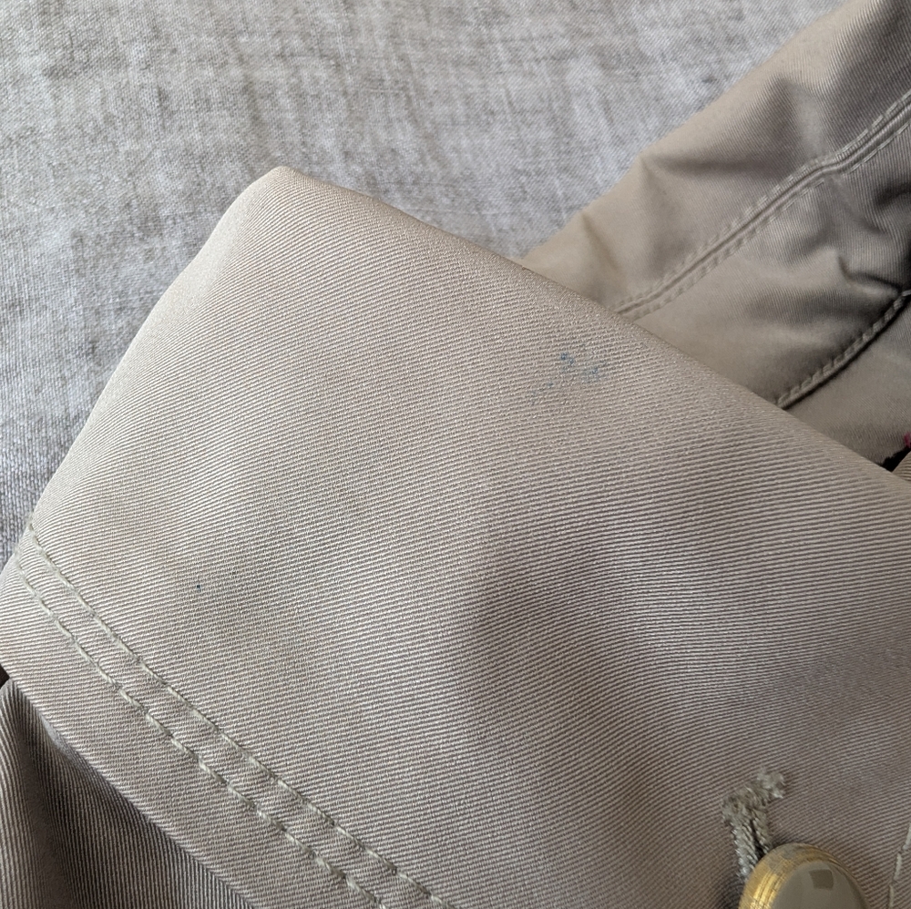 Anthropologie Elevenses Femme Trench Jacket Neutral Motif Size 0 - Picture 11 of 16